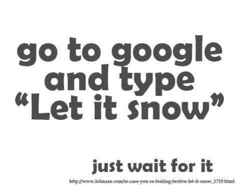 Let It Snow Google